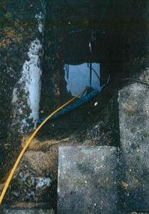 Excavation to meter chamber